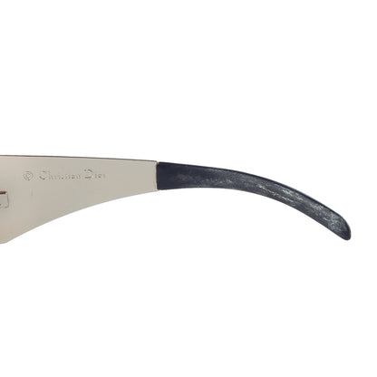 Christian Dior "Dior Punk" Silver Shield Sunglasses 3Y6W7