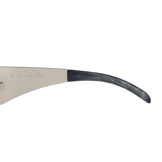 Christian Dior "Dior Punk" Silver Shield Sunglasses 3Y6W7