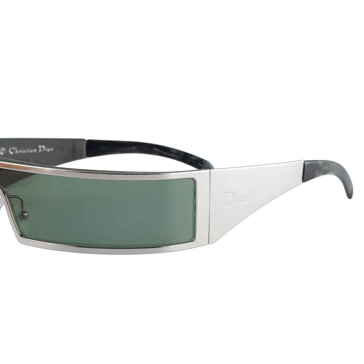Christian Dior "Dior Punk" Silver Shield Sunglasses 3Y6W7