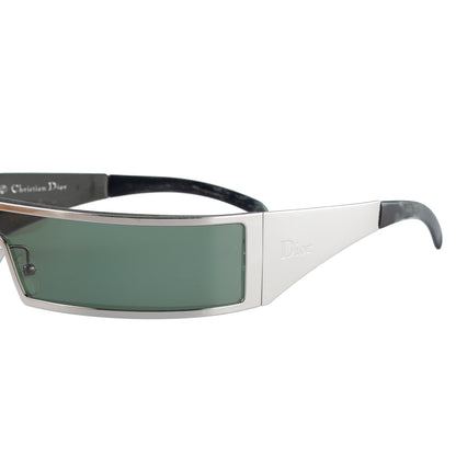 Christian Dior "Dior Punk" Silver Shield Sunglasses 3Y6W7