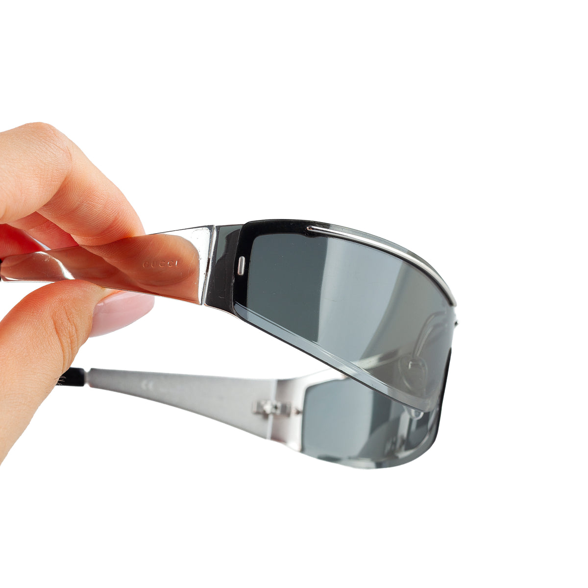 Gucci GG 2738/S Silver-Tone Shield Sunglasses
