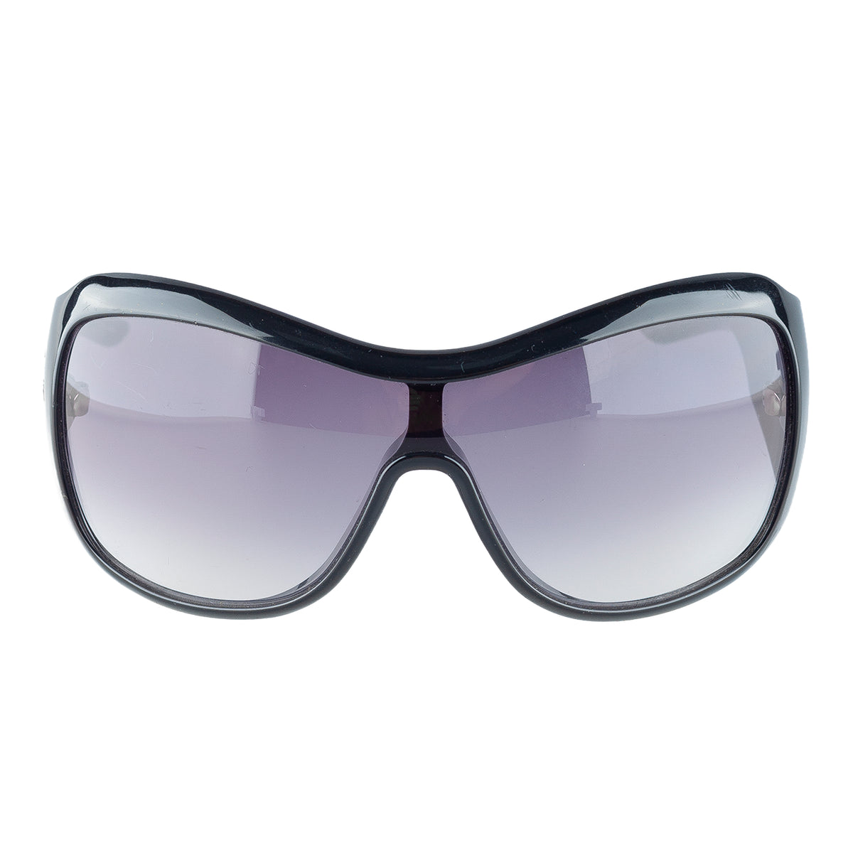 Christian Dior Cannage 1 Black Oversized Shield Sunglasses