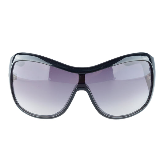 Christian Dior Cannage 1 Black Oversized Shield Sunglasses