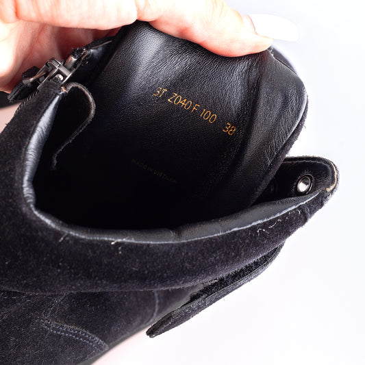 Prada Navy Vintage Wedge Sneakers (38 IT / 39 EU)