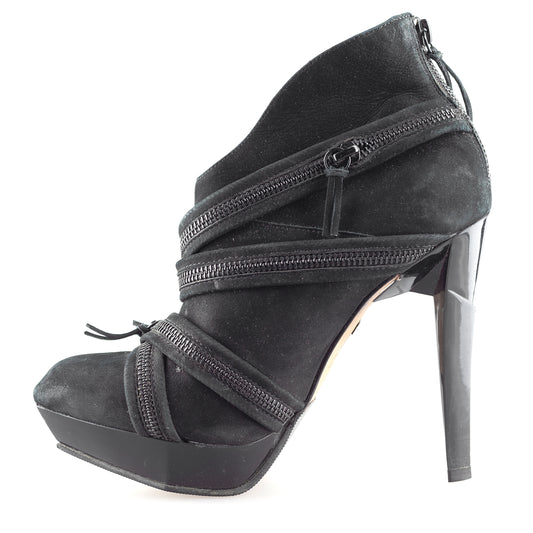 Buffalo Black Vintage Platform Boots (39 EU)