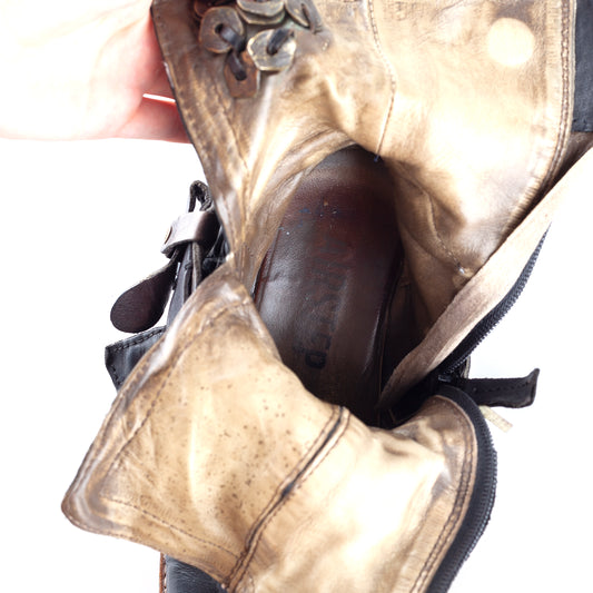 A.S. 98 Airstep Saint Bike Vintage Dark Grey Boots (37 EU)