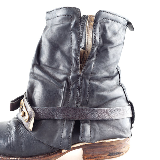 A.S. 98 Airstep Saint Bike Vintage Dark Grey Boots (37 EU)