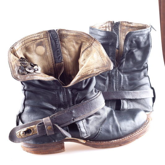 A.S. 98 Airstep Saint Bike Vintage Dark Grey Boots (37 EU)