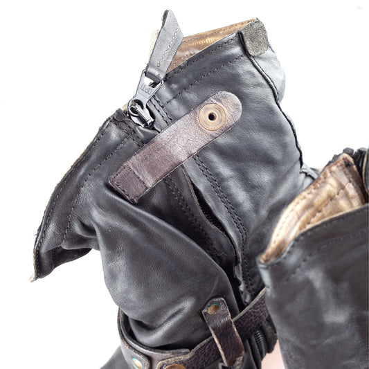 A.S. 98 Airstep Saint Bike Vintage Dark Grey Boots (37 EU)