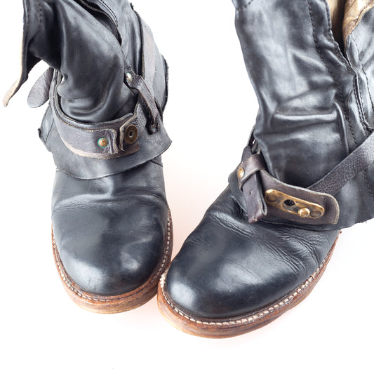 A.S. 98 Airstep Saint Bike Vintage Dark Grey Boots (37 EU)