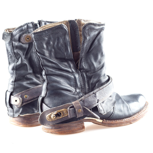 A.S. 98 Airstep Saint Bike Vintage Dark Grey Boots (37 EU)