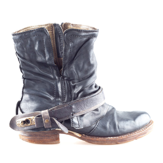 A.S. 98 Airstep Saint Bike Vintage Dark Grey Boots (37 EU)