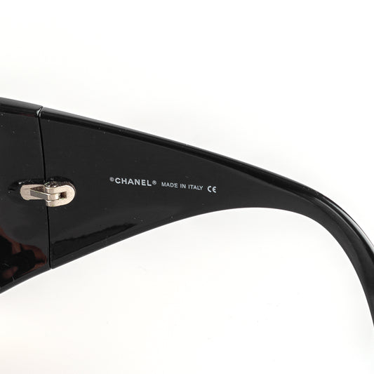 Chanel 5086 C. 501/87 Black Shield Vintage Sunglasses