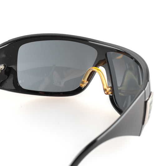 Chanel 5086 C. 501/87 Black Shield Vintage Sunglasses