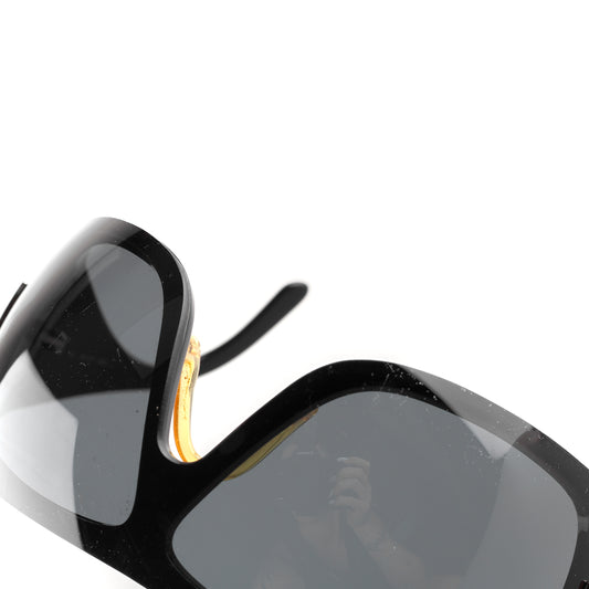 Chanel 5086 C. 501/87 Black Shield Vintage Sunglasses