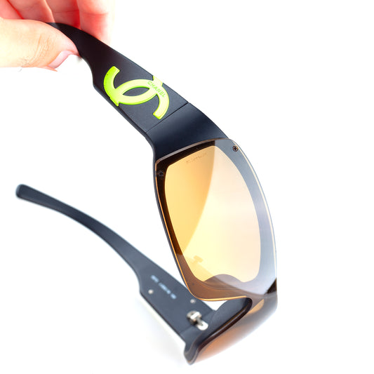 Chanel 5072 C. 555/18 Black/Neon Vintage Sunglasses