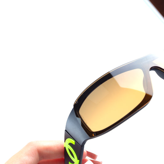 Chanel 5072 C. 555/18 Black/Neon Vintage Sunglasses