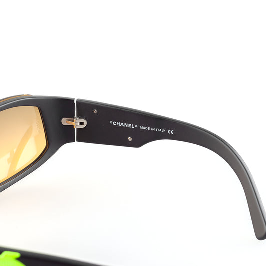 Chanel 5072 C. 555/18 Black/Neon Vintage Sunglasses