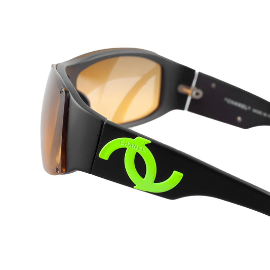 Chanel 5072 C. 555/18 Black/Neon Vintage Sunglasses