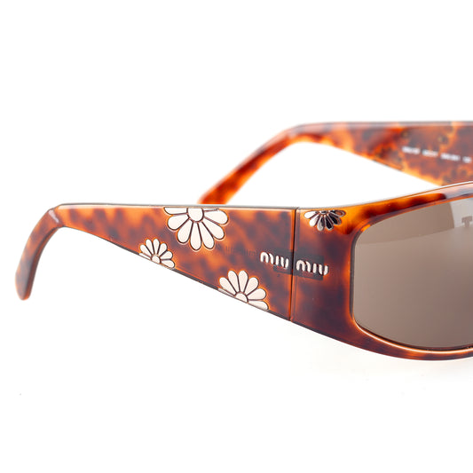 Miu Miu SMU15F 3AK-3N1 Brown Tortoise Vintage Sunglasses