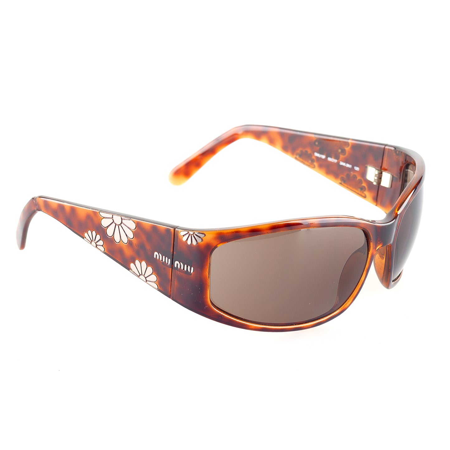 Miu Miu SMU15F 3AK-3N1 Brown Tortoise Vintage Sunglasses