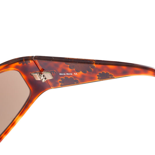 Miu Miu SMU15F 3AK-3N1 Brown Tortoise Vintage Sunglasses