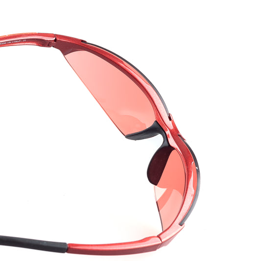 Prada SPS04A 4AD-3S1 Sport Vintage Red Wrap Sunglasses