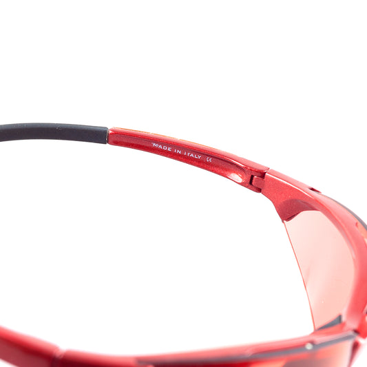 Prada SPS04A 4AD-3S1 Sport Vintage Red Wrap Sunglasses