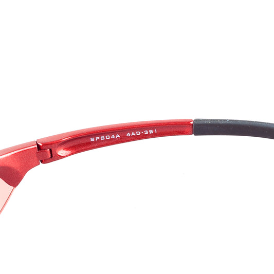 Prada SPS04A 4AD-3S1 Sport Vintage Red Wrap Sunglasses