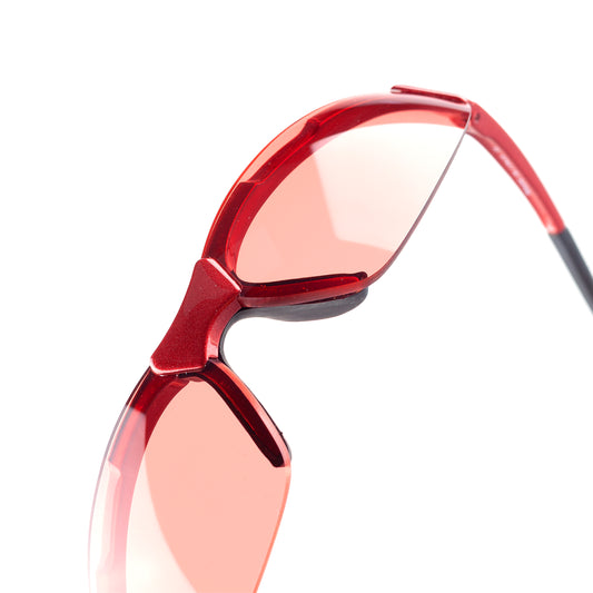 Prada SPS04A 4AD-3S1 Sport Vintage Red Wrap Sunglasses