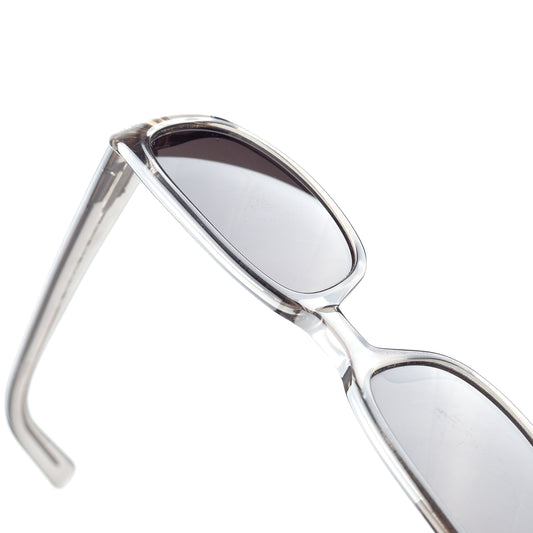 Gucci GG 2452/S E7W Vintage Clear Grey Rounded Sunglasses