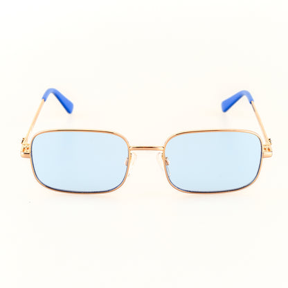 Moschino MOL012/S MVUKU 1AB-1A1 Blue/Golden Sunglasses