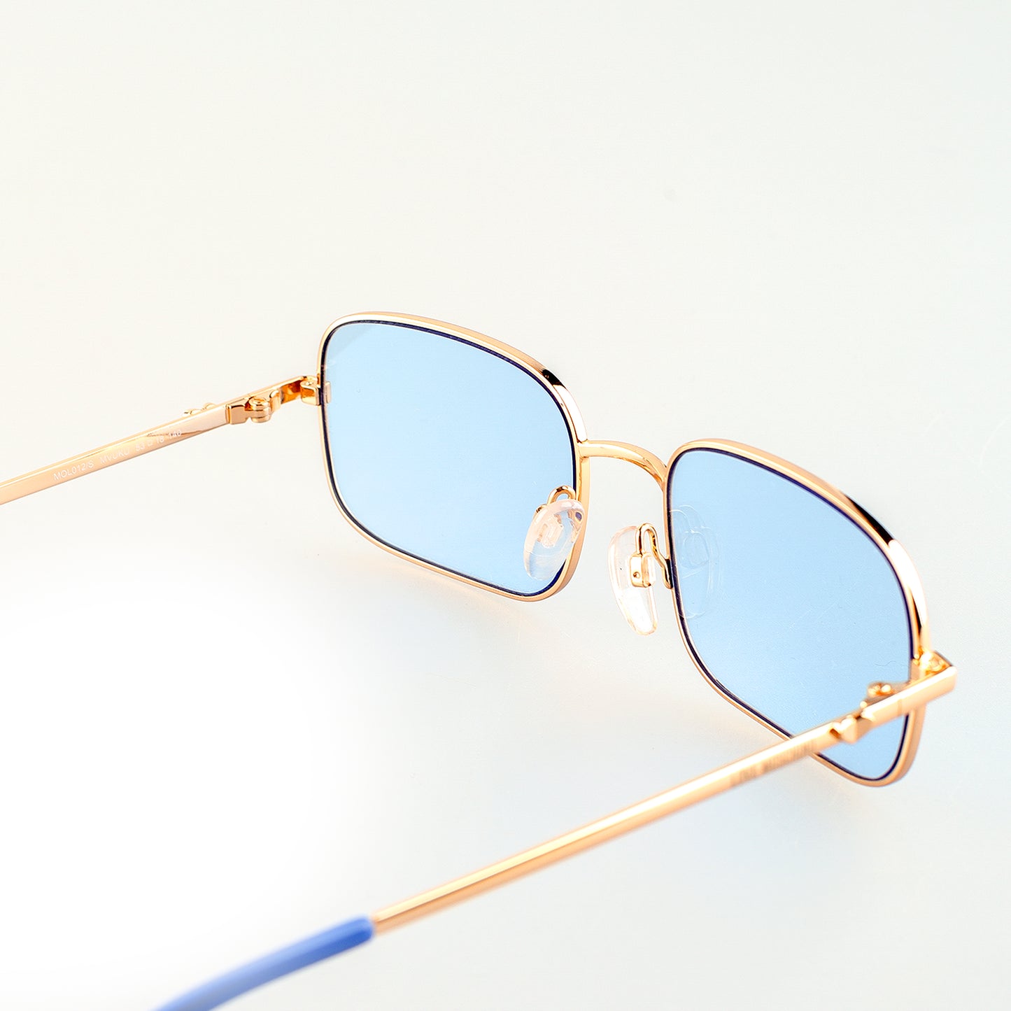 Moschino MOL012/S MVUKU 1AB-1A1 Blue/Golden Sunglasses