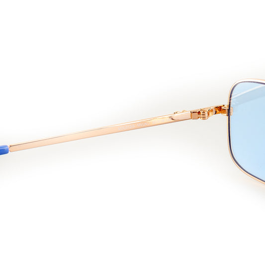 Moschino MOL012/S MVUKU 1AB-1A1 Blue/Golden Sunglasses