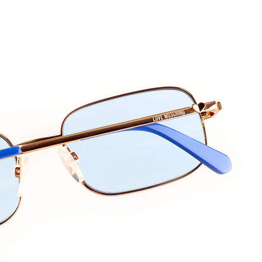 Moschino MOL012/S MVUKU 1AB-1A1 Blue/Golden Sunglasses
