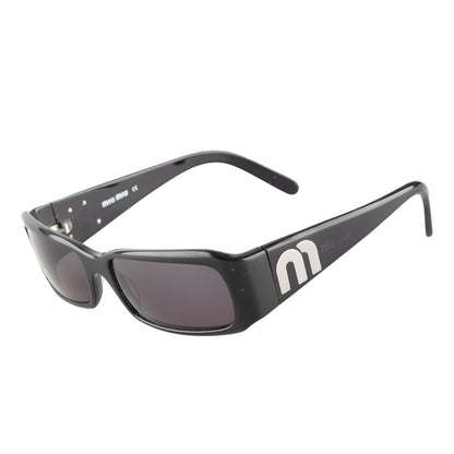 Miu Miu SMU04F 1AB-1A1 Black Vintage Sunglasses