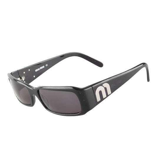 Miu Miu SMU04F 1AB-1A1 Black Vintage Sunglasses