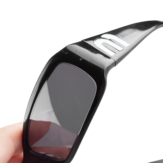 Miu Miu SMU04F 1AB-1A1 Black Vintage Sunglasses