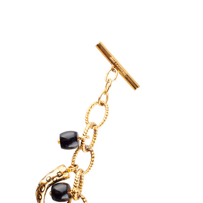 Just Cavalli Gold-Tone Horn Charm Bracelet
