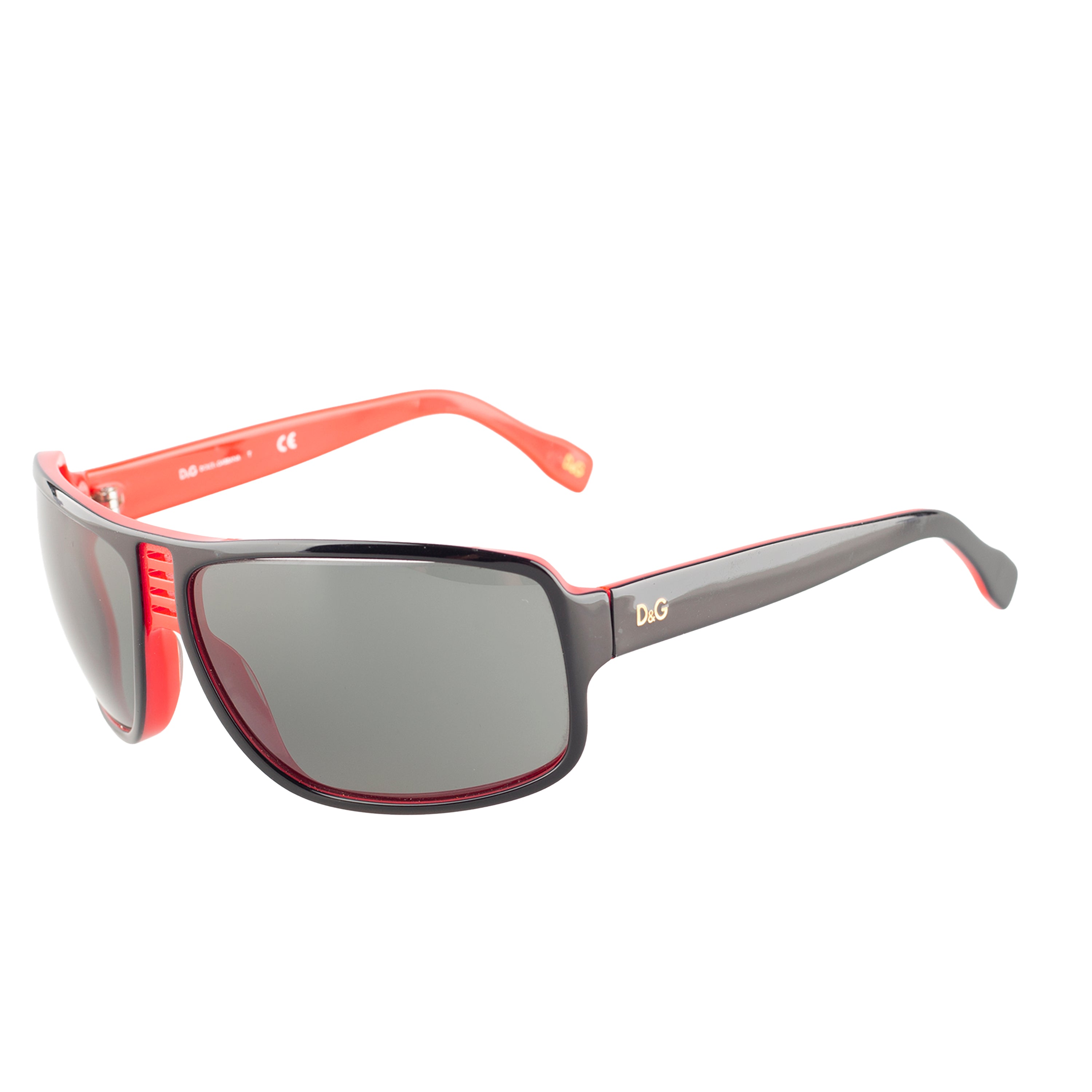 Dolce & Gabbana 3045 Black & Red Shield Sunglasses