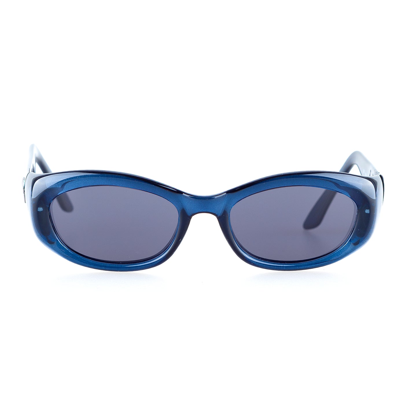 Gucci GG 2432/S K04 Blue Oval Vintage Sunglasses