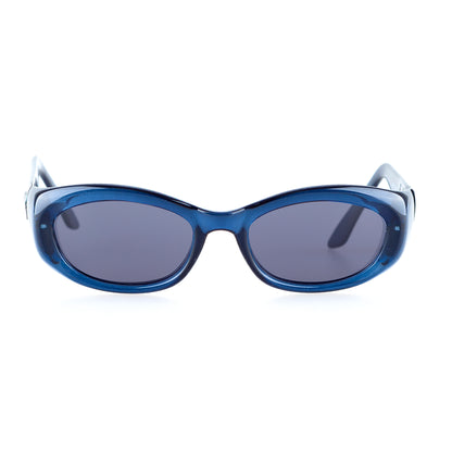 Gucci GG 2432/S K04 Blue Oval Vintage Sunglasses
