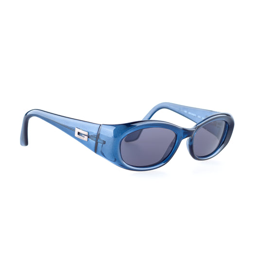 Gucci GG 2432/S K04 Blue Oval Vintage Sunglasses