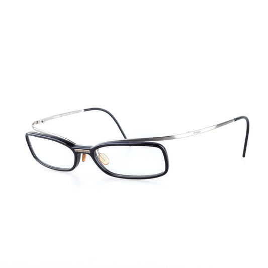 Chanel 3033 C.501 Black Flying Rim Glasses – Clear Demo Lenses (Non-Prescription)