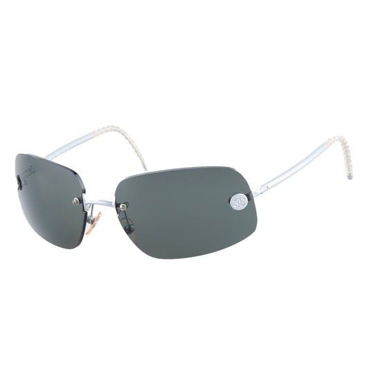 Chanel 4035 Dark Grey Rimless Vintage Sunglasses