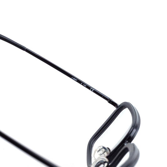 JIL SANDER J2007 Black Glasses – Clear Demo Lenses (Non-Prescription)