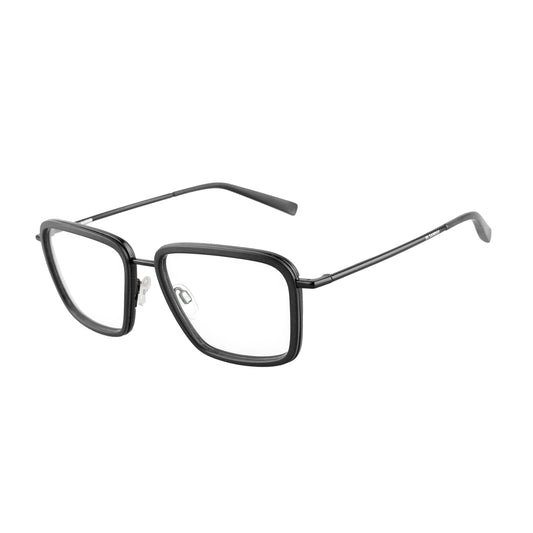 JIL SANDER J2007 Black Glasses – Clear Demo Lenses (Non-Prescription)