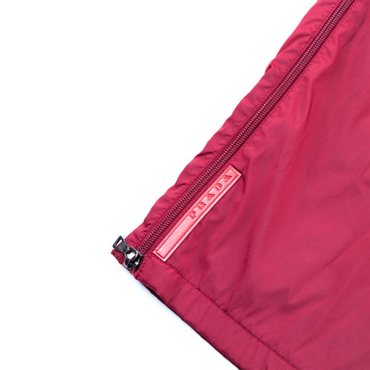 Prada Sport Snow Ski Warm Tech Burgundy Nylon Vintage Pants (S)