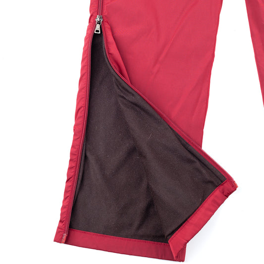 Prada Sport Snow Ski Warm Tech Burgundy Nylon Vintage Pants (S)