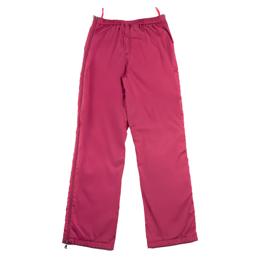 Prada Sport Snow Ski Warm Tech Burgundy Nylon Vintage Pants (S)